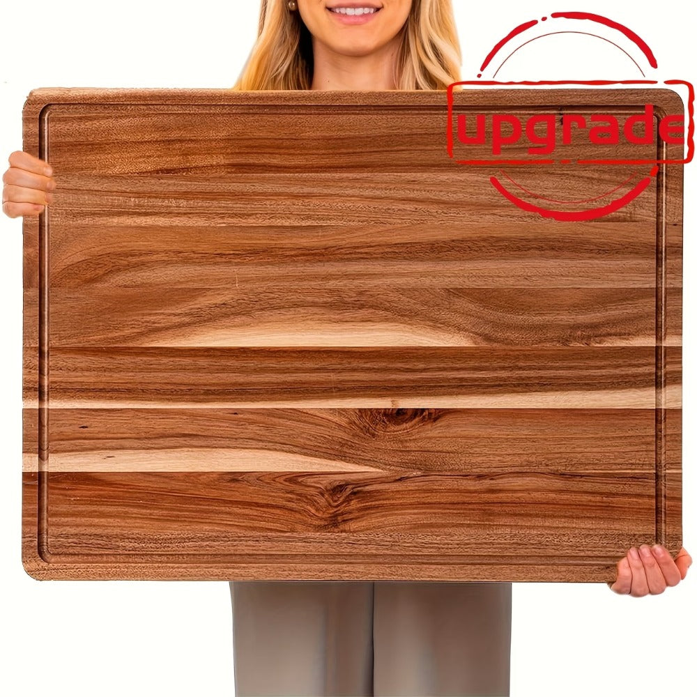Cutting Board Bamboo-Look Juice-Groove Board with Five Size and Build Options for Prep or Serving