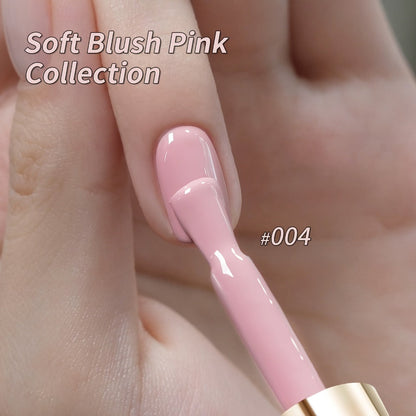 Gel Nail Polish – Set 8 Colors Semi-Permanent Soak-Off LED Cure Long-Lasting Manicure Kit - 0.51oz Each Bottle Gentle Pink Shades…