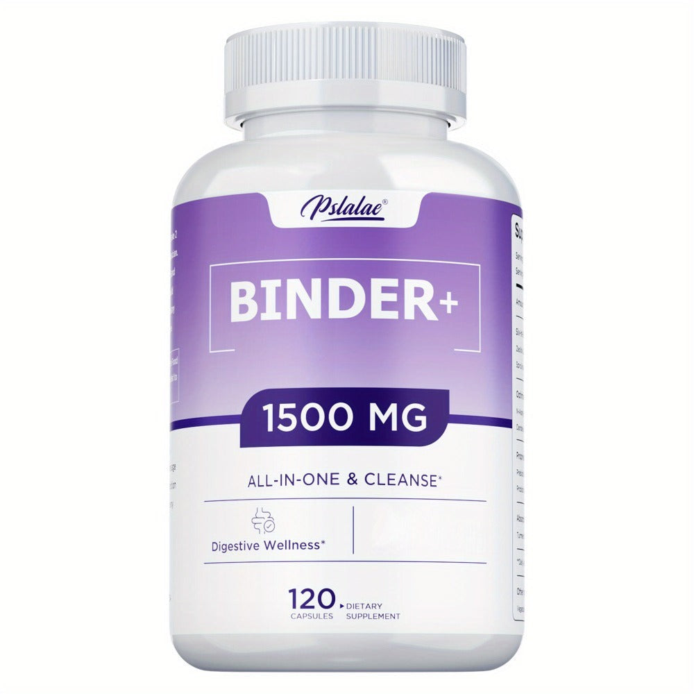Dietary Supplement 13-in-1 Binder Capsules with Activated Charcoal, Zeolite and Bentonite Clay, 120 Count