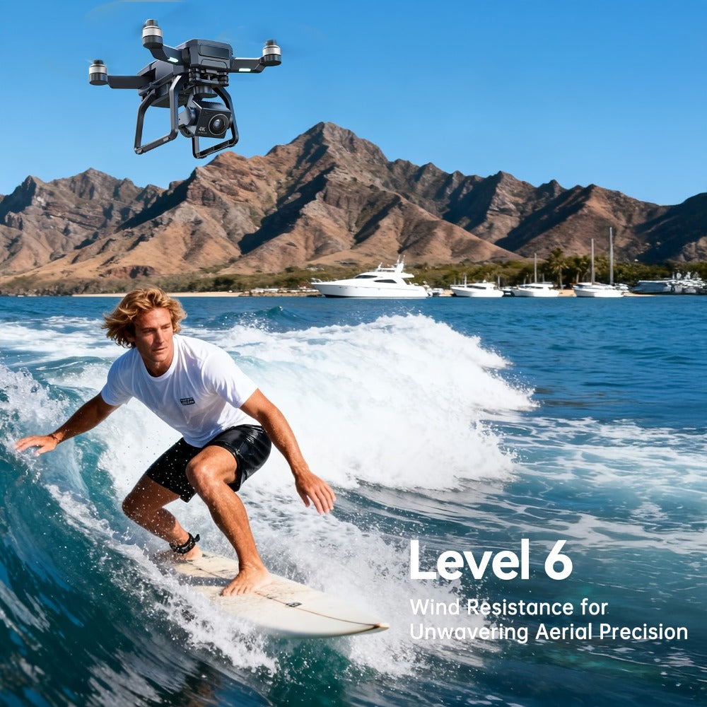 Bwine F7GB2 4K GPS Drone with 3-Axis Gimbal – 8.2MP Ultra-HD Camera 50-Min Flight Time 3.2KM Range Level 6 Wind Resistance FAA Remote ID Compliant Route Planning Gift for Adults Photographers 2 or 3 Batteries