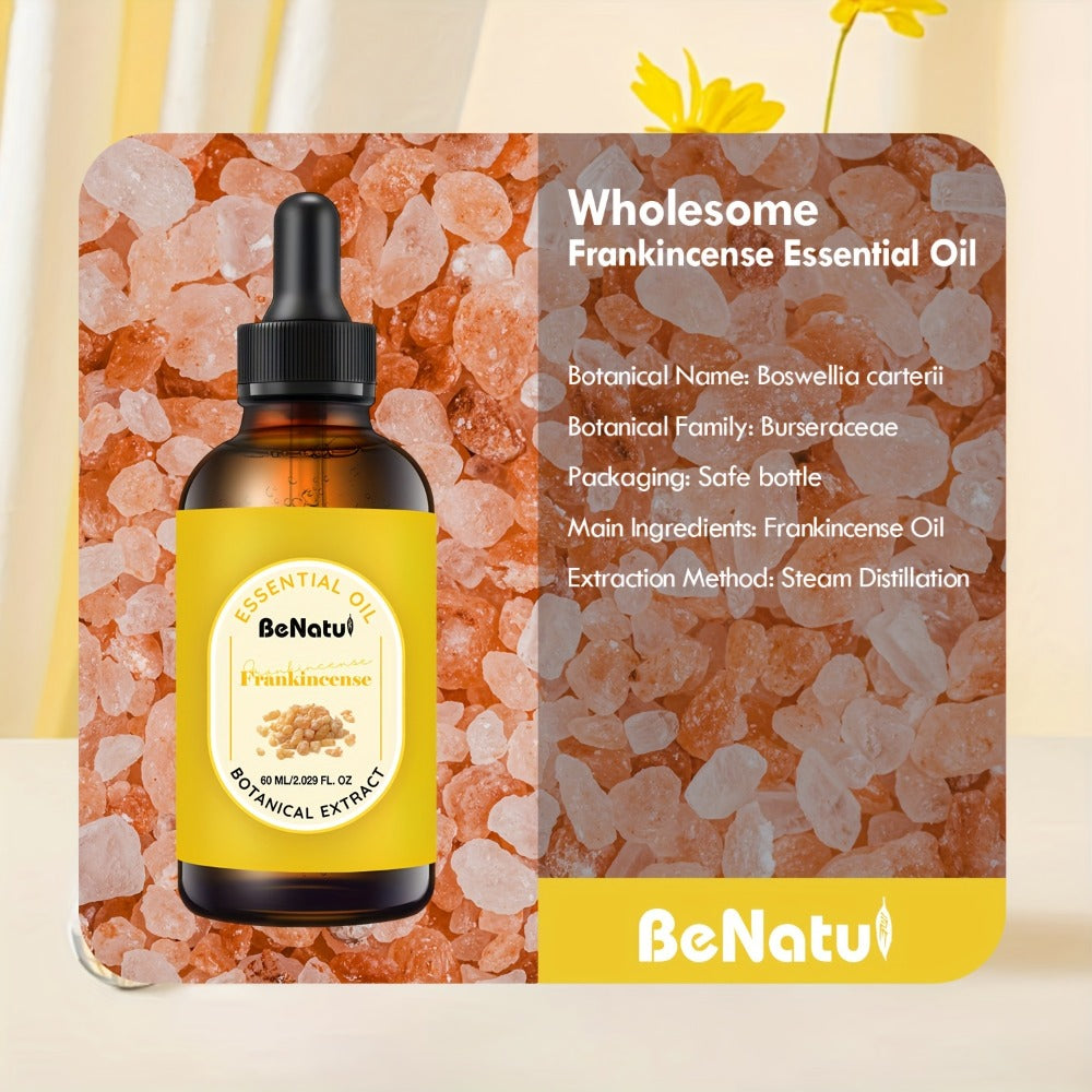 Aromatherapy Oil Frankincense, Argan or Jojoba Selection in 60ml or 120ml Dropper Bottles for Home Use