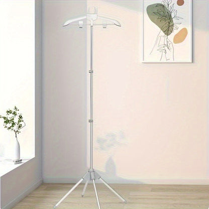 Clothes Drying Rack Foldable Height Adjustable Telescopic Ironing Rack, Aluminum Alloy Garment Rack with 360° Rotating Arm, Multi-Layer Hanging Drying Stand, Space-Saving Laundry Rack for Home Bedroom