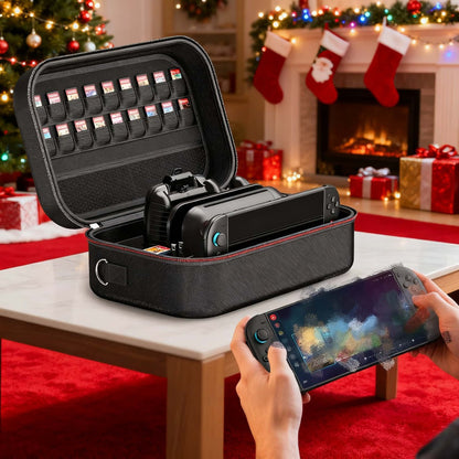 Nintendo Switch 2 Storage Bag XL – Durable Nylon Carrying Case with Card Slots, Shoulder Strap & Game Accessories Organizer, Perfect Gift for Gamers