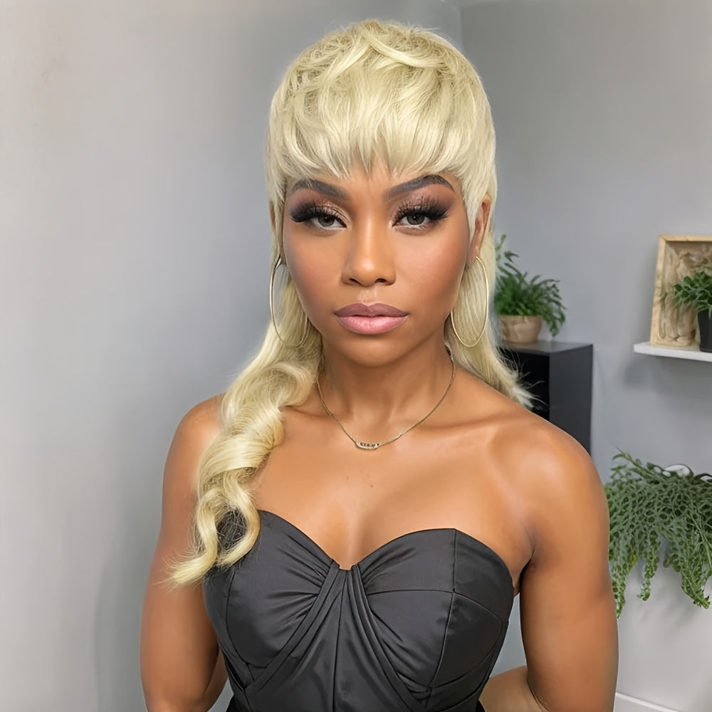 Synthetic Wig Long Deep-Wave Curls, 150% Density with Rose Net Cap in 22- or 24-Inch Lengths