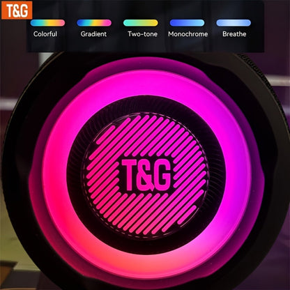 Portable Bluetooth Speaker TG418 with 3000mAh Battery, EQ, LED Lights, Type-C, TF, USB and AUX