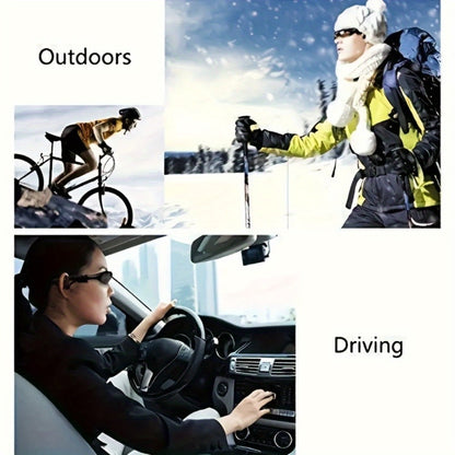 Open Ear Bluetooth Audio Glasses with Built-In Earbuds – Wireless Smart Sunglasses for Music & Hands-Free Calls, Anti-Glare Lenses, Driving Sports Outdoor, Unisex | 7 Colors