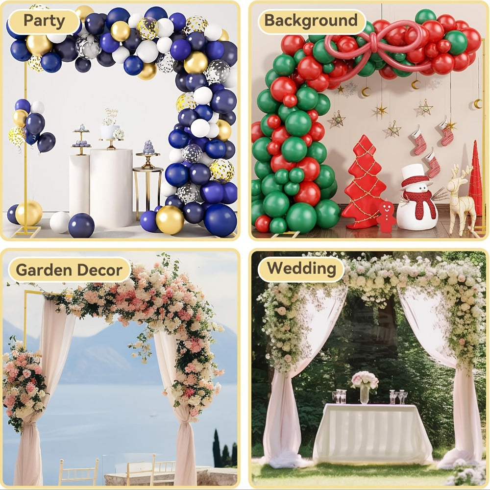 Premium Square Backdrop Support Stand | Flexible Portable Rectangular Metal Frame for Wedding Ceremony, Birthday Party, Photo Booth Background, Garden Arch & Event Decoration