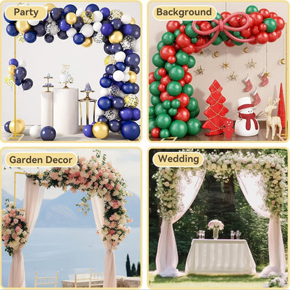 Premium Square Backdrop Support Stand | Flexible Portable Rectangular Metal Frame for Wedding Ceremony, Birthday Party, Photo Booth Background, Garden Arch & Event Decoration