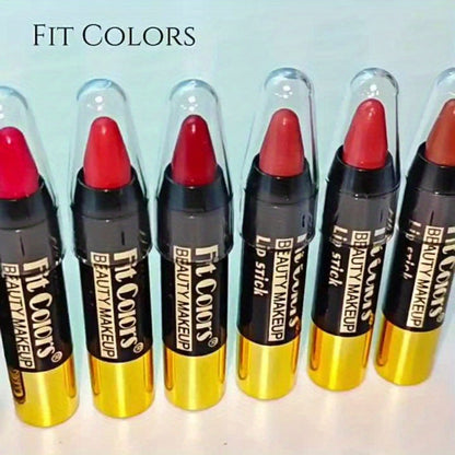 Glossy Crayon Lipstick Set 6 Pack Moisturizing Long-Lasting Nourishing Lip Color – Easy Apply Lip Crayon for Women Girls All Skin Types Versatile Shades Everyday Date Night
