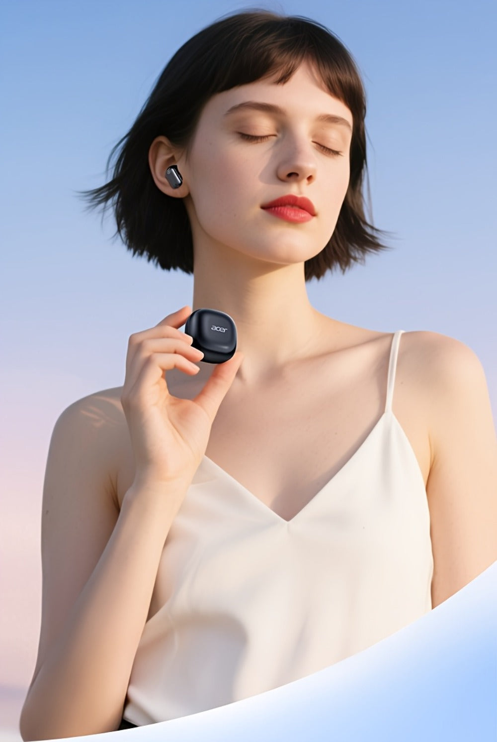 Acer OHR501 Dolby Surround Sound Wireless Earbuds Bluetooth 5.4 Semi-In-Ear TWS Intelligent Noise Cancellation Fingerprint Touch Control Ultra-Low Latency Type-C Fast Charging 8 Colors