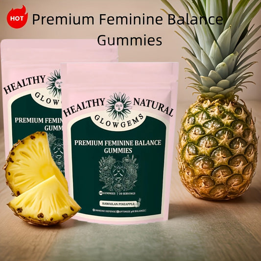 Women's Balance Probiotic Gummies 60 Count Hawaiian Pineapple Flavor with Vitamin C - Daily Probiotic for Women's Gut Health Hormonal Balance Immune Support Digestive Wellness