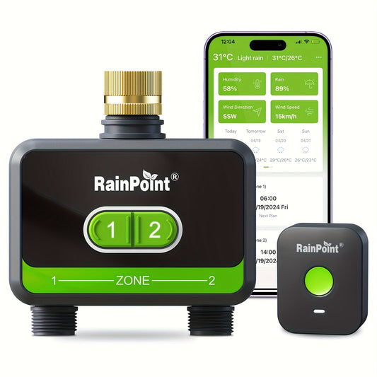 WiFi Sprinkler Timer 2 Zone Smart | App Control Garden Irrigation