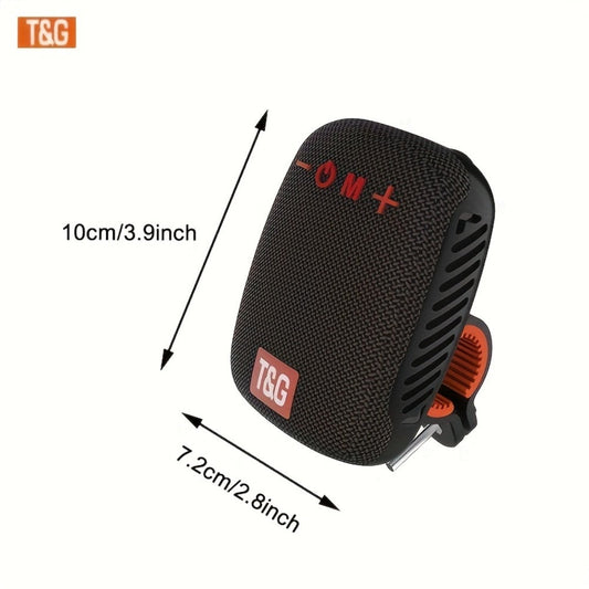 T&G 392 IPX5 Waterproof Cycling Bluetooth Speaker – Compact Outdoor Wireless Speaker with TWS Stereo, FM Radio, TF Card & USB Drive Support, Type-C Charging, Compatible with Phone & Tablet