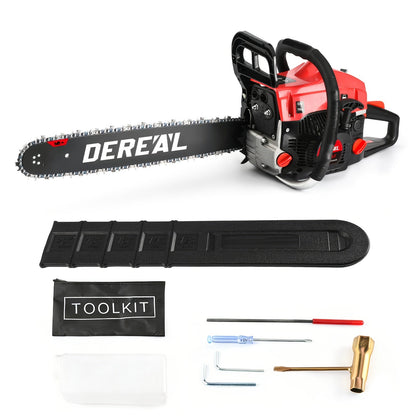 Mixed Gas Chainsaw Options with 12-Inch Compact Color Models and 20-Inch BlackRed Configuration