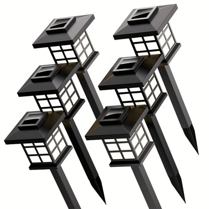 Solar Garden Lights Pathway Stakes in 6/12/24-Piece Sets with Warm, Cool or Multicolor Options