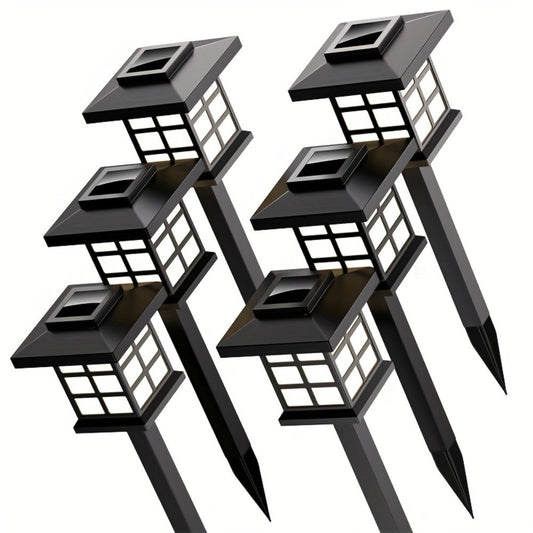 Solar Garden Lights Outdoor Waterproof Landscape Pathway Lights Solar Powered LED Stake Lights for Yard Patio Walkway Holiday Decor Warm White Colorful