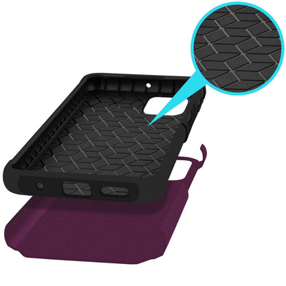 Revvl 7 5G Case Heavy Duty Dual Layer Shockproof with Magnetic Support – Hybrid Hard PC TPU Drop Protection Cover for T-Mobile Revvl 7 5G with Raised Bezels & Precise Cutouts