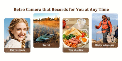 Digital Camera CHUZHAO Retro TLR-Style Model with 12MP Capture Marking, 1080P Video, Autofocus and Dual Filters