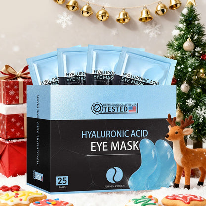 25-Piece Hyaluronic Acid-Labeled Under-Eye Mask Set with Collagen and Glycerin-Labeled Formula