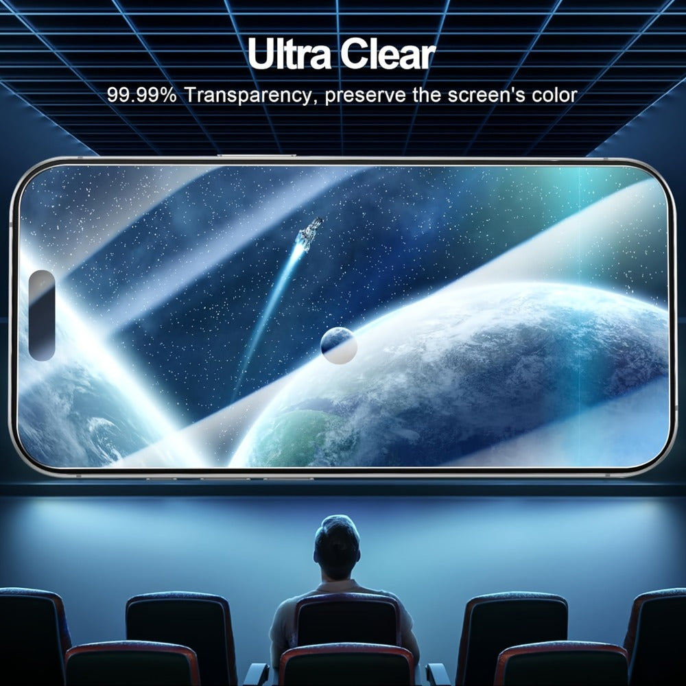 Screen Protector, Privacy Tempered Glass with 360-Degree Side-Angle Filter for 22 Selected iPhone Model Options