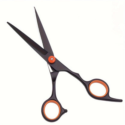 Hair Cutting Scissors Set - Japan Stainless Steel Barber Shears with Thinning Scissors & Razor Comb, Professional Salon Kit for Women Men Home Haircut, Purple Rainbow Blue