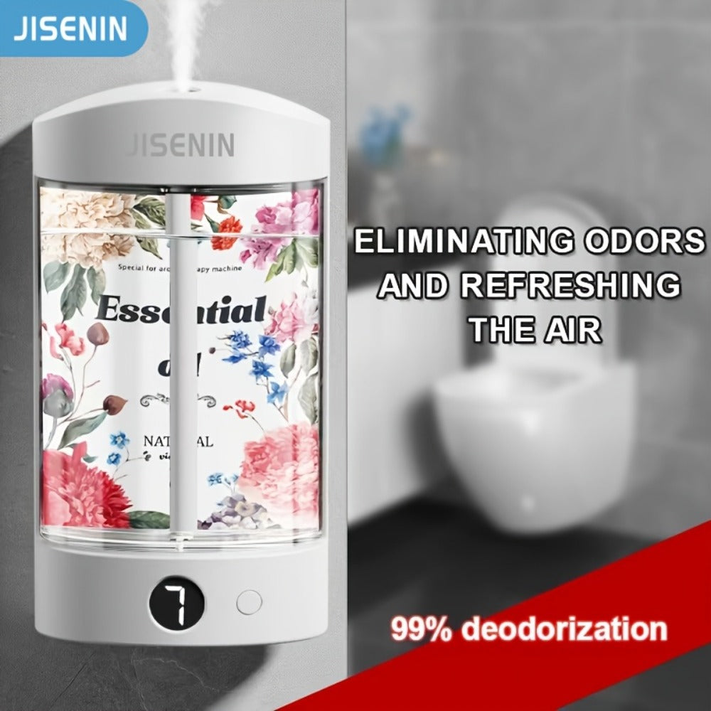 Mini Aroma Diffuser & Humidifier 2-in-1 Portable USB Rechargeable, 7-Level Timer, Silent Operation