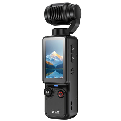4K UHD Vlogging Action Camera 180° Rotating Lens Anti-Shake 1.9" Screen 2000mAh Battery – Lightweight Travel Cam with Image Stabilization for Vlogging, Hiking & Outdoor Sports | Gift for Teens & Adults