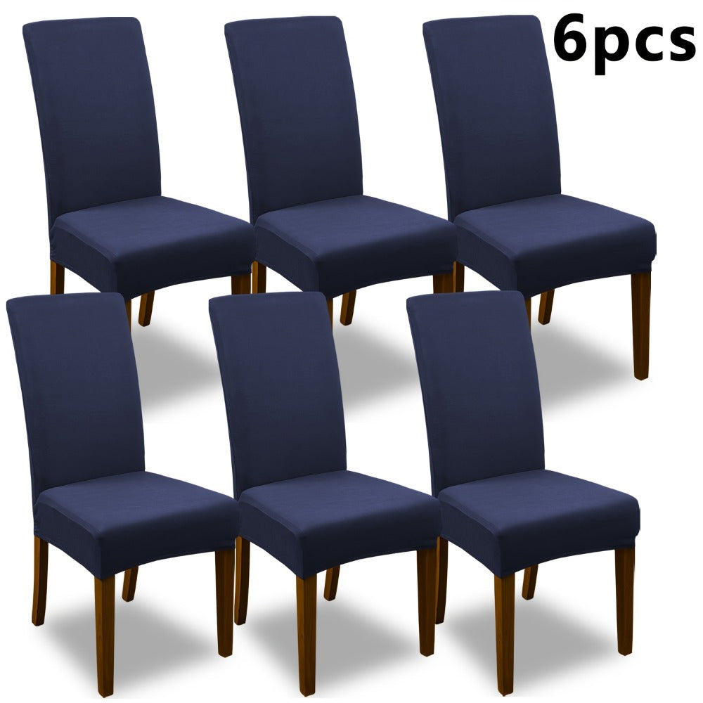 Chair Cover Set of 4 or 6 Stretch Jacquard Dining Slipcovers in Nine Available Color Choices