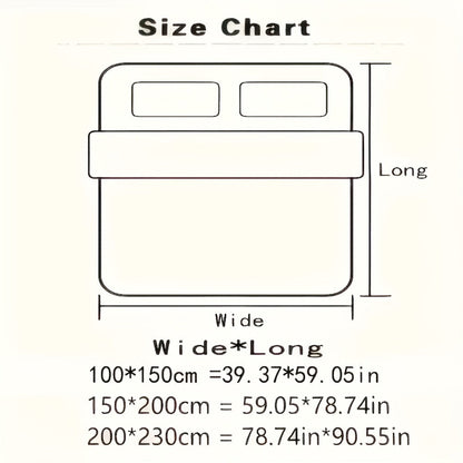 Diamond-Quilt Summer Blanket in Light Violet or Light Green with Three Metric and Inch Size Options