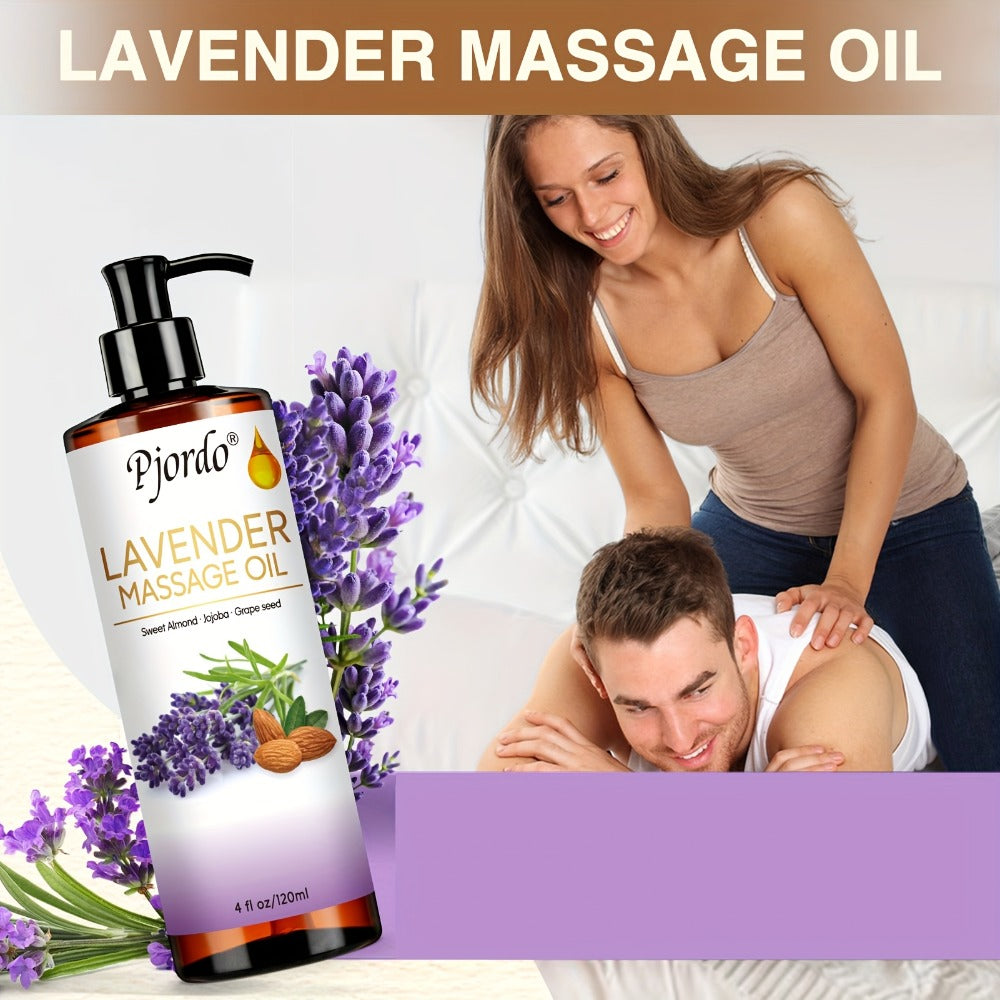 Massage Oil Set 3pcs Roller Ball, Vanilla Arnica & Lavender Essential Oils Moisturizing Body Massage Kit for