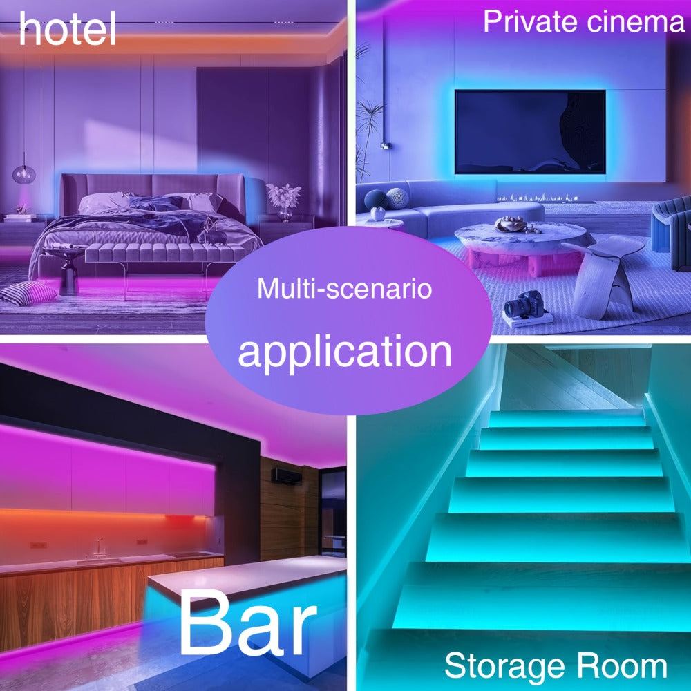 LED Strip Lights for Room Color Changing – 44-Key Remote, Dimmable, Timer, Cuttable, USB Powered | 16.4FT to 98.4FT | Bedroom, Gaming Room, Party & Holiday Decor