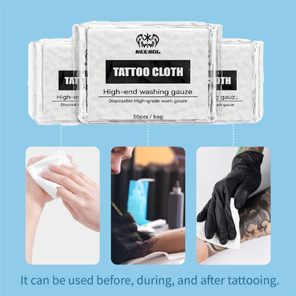 Tattoo Green Soap Concentrated Cleaning Solution 8.5oz with Squeeze Bottle Skin Prep Before During & After Tattooing Moisturizing Balm Lint-Free Wipes for Artists & PMU