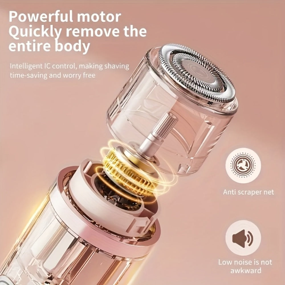 Electric Shaver 2-in-1 Women’s Razor and Trimmer with Stainless Steel Blade, USB Charging and Wet/Dry Use