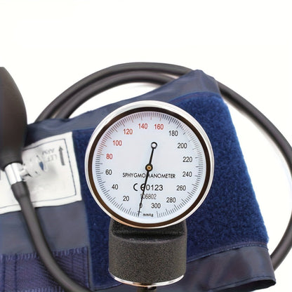 Blood Pressure Monitor Manual Aneroid Kit with 10-16 Inch Upper-Arm Cuff, Stethoscope, Gauge and Carry Case