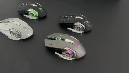 Wireless Gaming Mouse RGB Rechargeable T-WOLF 2.4GHz Ergonomic Large Mouse for PC Laptop Tablet Mac Chromebook Adjustable DPI Quiet Click Work Gaming Study Back to School Gift