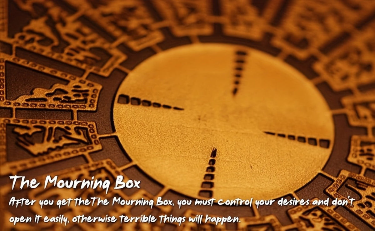 Lament Configuration Puzzle Box Cube, Functional Detachable Deformation Lock Box with Display Base