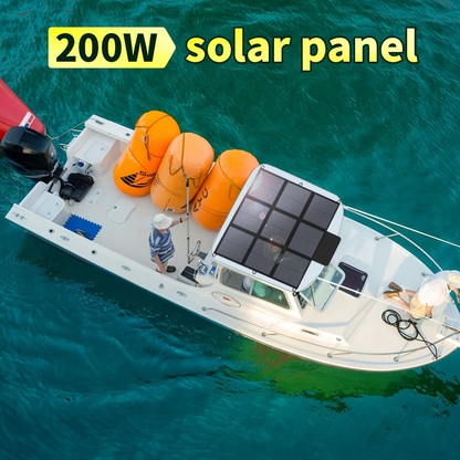 Foldable Solar Panel 120W 200W 300W 400W 22.5% High Efficiency Monocrystalline Portable Outdoor Solar Charger for Camping Boating RV Off-Grid Power Station Hiking Travel