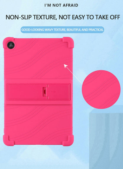 T-Mobile Revvl Tab 2 10.1-Inch Soft TPU-Labeled Tablet Case with Kickstand in Black, Blue or Rose Red