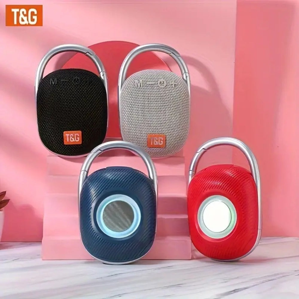 Portable Bluetooth Speaker Mini with 0.5W-2.5W Stereo, LED Lights, TF Card and Integrated Latch