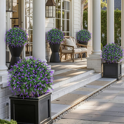 Artificial Floral Topiary Ball with Ground Spike, 22 or 23.6 Inch Height and Single or Two-Piece Style Options