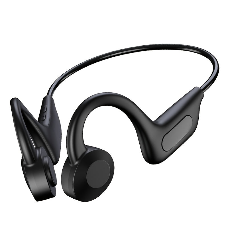 Open Ear Air Conduction Headphones Wireless, Mosyxe Sport Earphones with Noise Cancelling Mic, Seamless Bluetooth Pairing, Lightweight Open-Ear Design for Running Cycling Hiking Gym Outdoor Sports