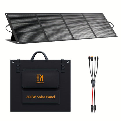 Foldable Solar Charger Panel 30W/60W/100W/200W – 18V MC4, Dual USB-A Quick Charge & USB-C PD 18W, Portable Solar Panel for Camping, RV, Overlanding & Off-Grid