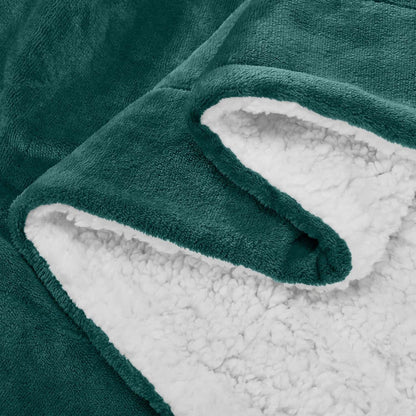 480GSM Sherpa Fleece Blanket – Double-Sided Heavy Warm Throw for Couch, Bed & Travel, Reversible All Season, 13 Colors, 3 Sizes