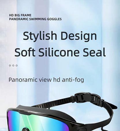 Mirrored Swimming Goggles with Nose Clip, Earplugs and Case in Gold, Pink or Two-Pair Gold-and-Pink Options