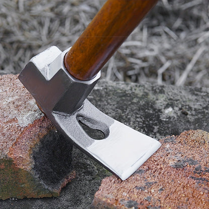 Garden Hoe Heavy Duty Carbon Steel Multi-Functional with Hammer Head for Nail Pulling High-Temp Quenched Blade for Soil Cultivation Planting Weeding