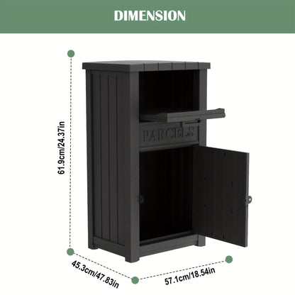 Lockable Outdoor Storage Box weather-ready Package Delivery Porch with 2 Exact Source Checkout Options
