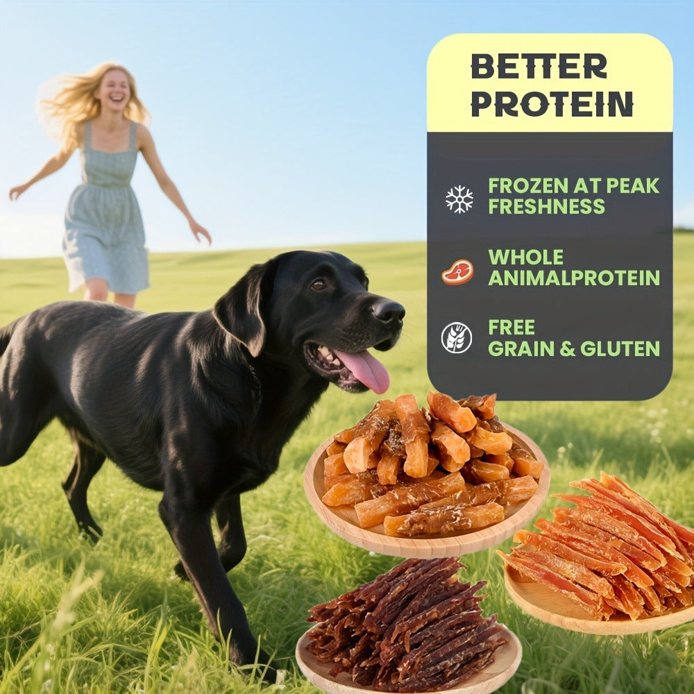 Dog Treats Mixed Chicken, Duck and Sweet Potato Chew Assortment with Four Retained Combination Options