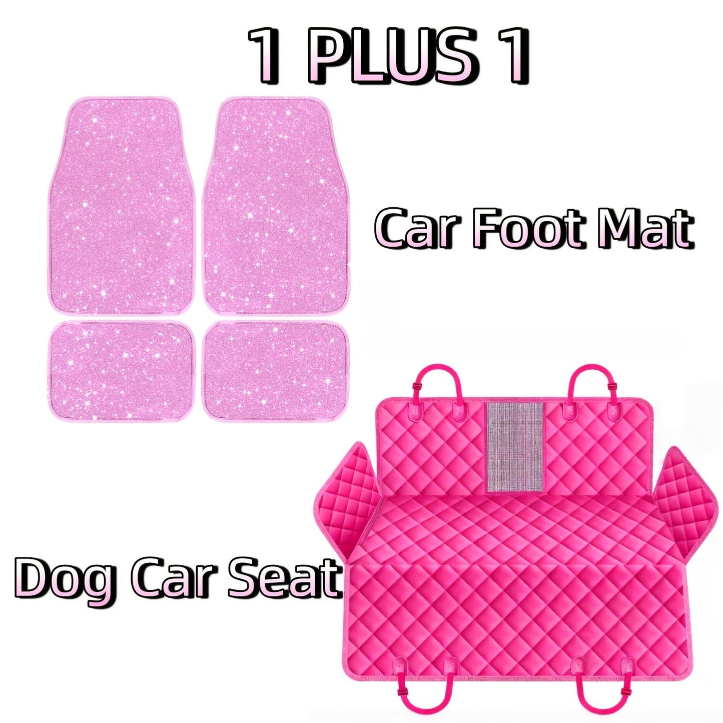 Dog Car Seat Cover for Back Seat - Waterproof Oxford & TPU Pet Seat Protector with Anti-Slip Base, Side Flaps, Seat Belt Openings & Mesh Window, Machine Washable Dog Car Cover for SUVs & Vehicles