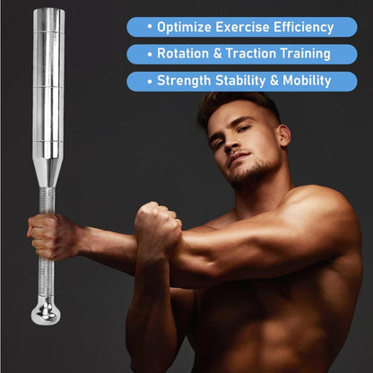Fitness Equipment Adjustable Steel Club Set in Six Weights from 6.5 to 17.5 lb with Knurled Handles