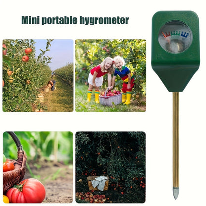 Five-Pack Analog Soil Moisture Meter Probes with Metal Stakes for Indoor Pots and Garden Plants